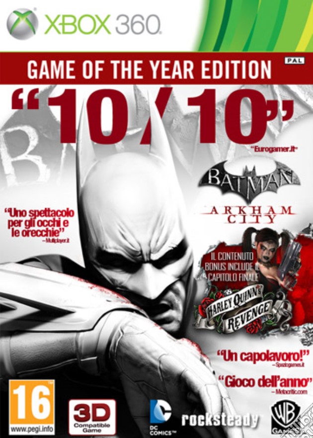 Batman Arkham City Goty videogame di X360