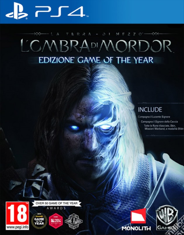 Terra di Mezzo-L'Ombra di Mordor GOTY Ed videogame di PS4