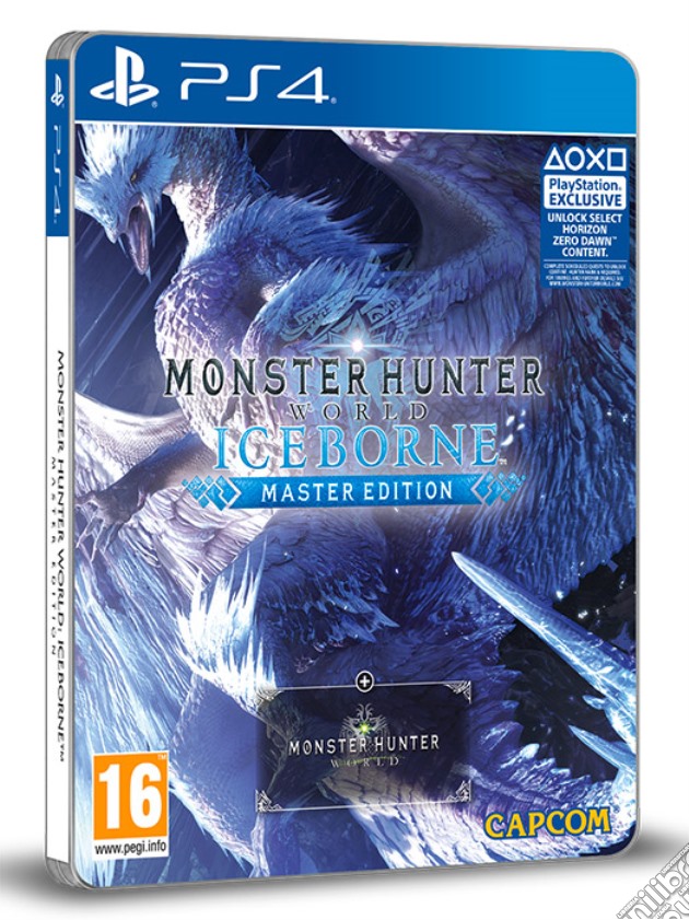 MonsterHunterWorld:Iceborne Steelbook Ed videogame di PS4