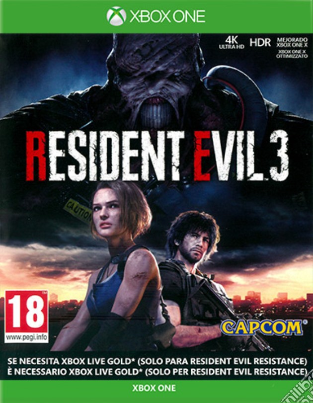 Resident Evil 3 videogame di XONE
