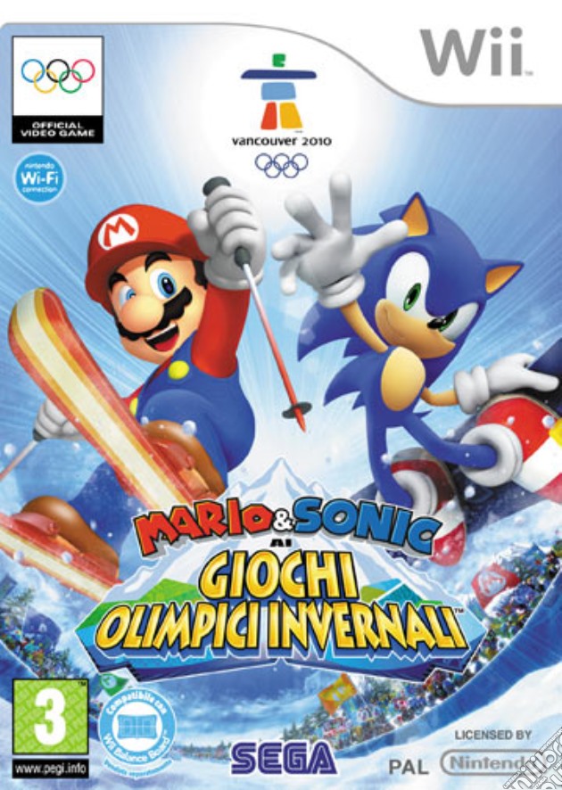 Mario & Sonic Ai Giochi Olimpici Invern. videogame di WII