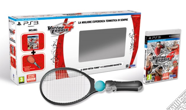 Virtua Tennis 4 + Racchetta videogame di PS3