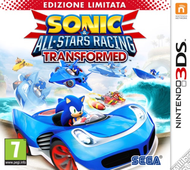 Sonic All Star Racing Transformed Ltd Ed videogame di 3DS