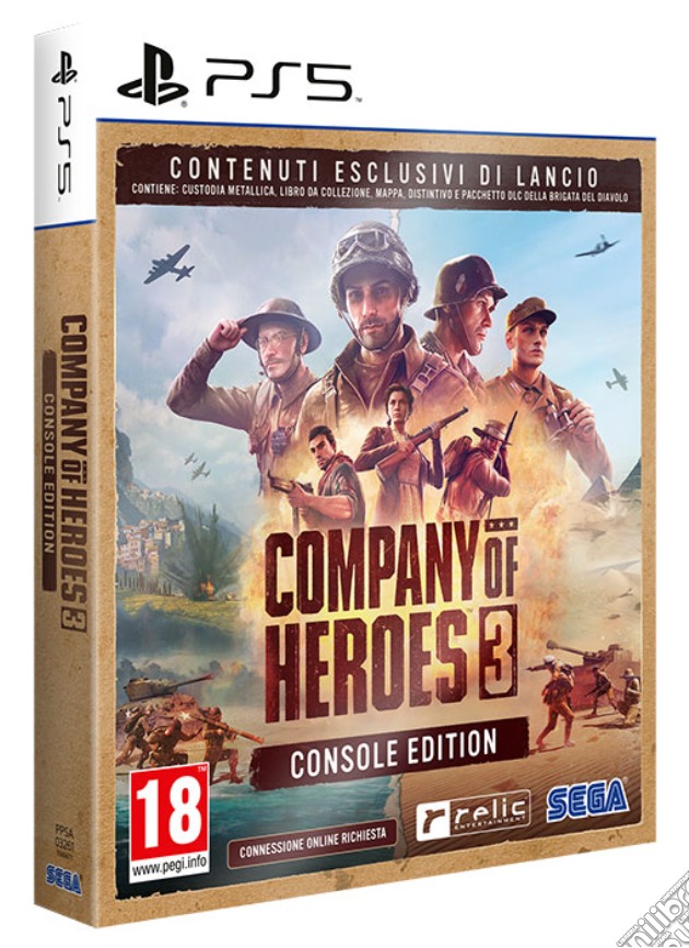 Company of Heroes 3 Launch Edition Metal Case videogame di PS5