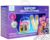 KPop Demon Hunters Karaoke Cassa + 2 Microfoni Huntrix Oro game acc