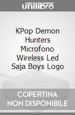 KPop Demon Hunters Microfono Wireless Led Saja Boys Logo game acc
