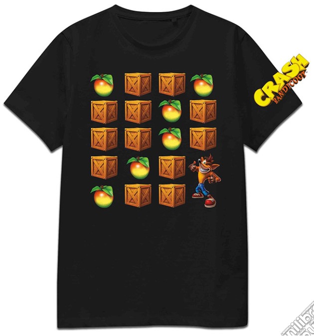 T-Shirt Crash Bandicoot Apple Crate Tee S videogame di TSH