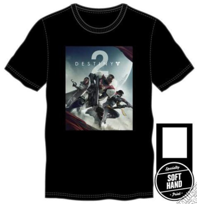 T-Shirt Destiny 2 nera con logo S videogame di TSH