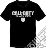 T-Shirt Call Of Duty Black Ops IV Logo Argento L game acc