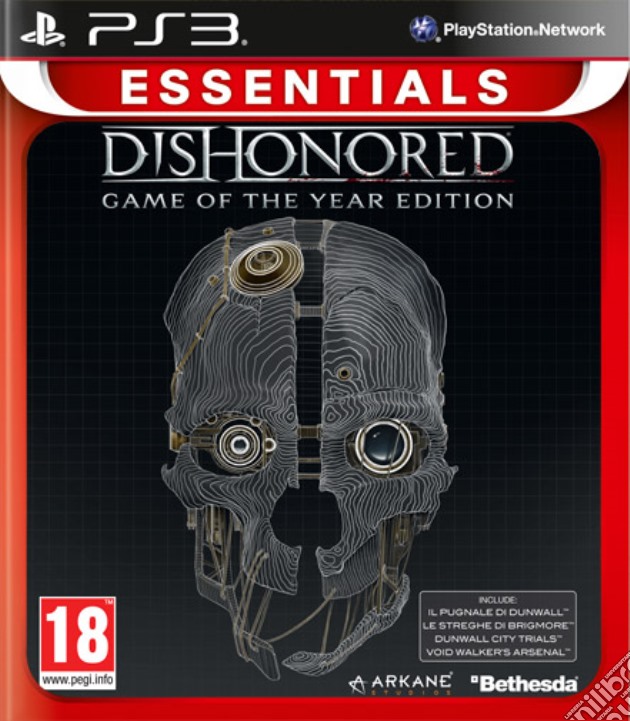 Essentials Dishonored GOTY videogame di PS3