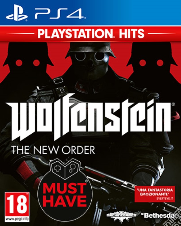 Wolfenstein-TheNewOrder PS Hits MustHave videogame di PS4