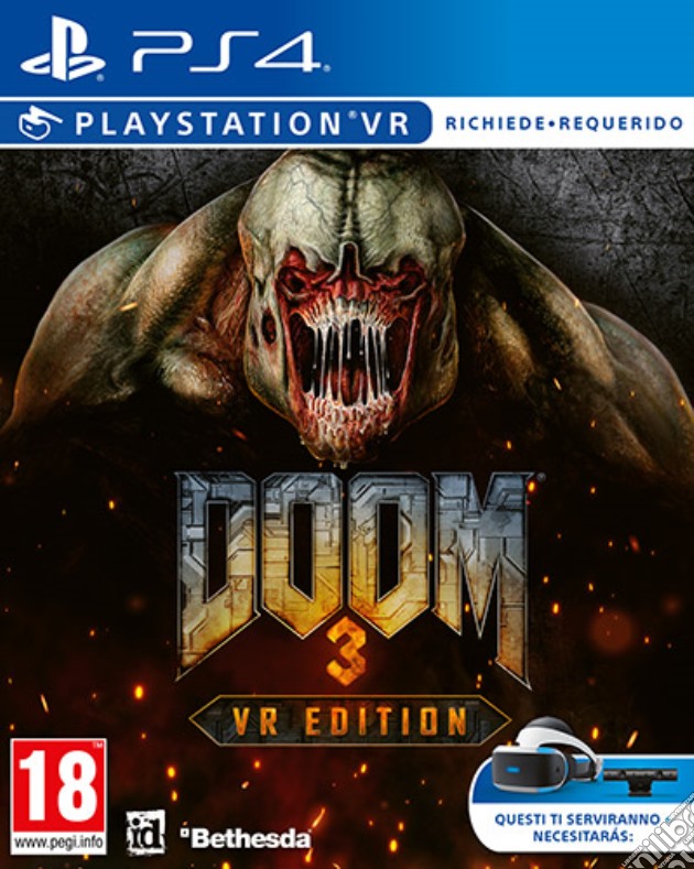 Doom 3 VR videogame di PS4