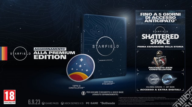Starfield Premium Edition Upgrade videogame di XBX