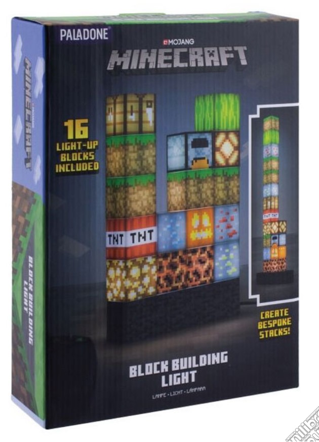 Paladone* Lampada Minecraft Block Building videogame di GLAM