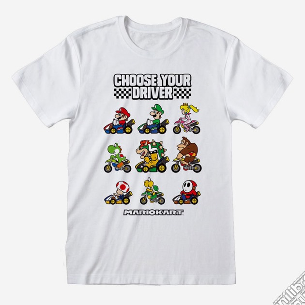T-Shirt Nintendo Super Mario Kart Select Player S videogame di TSH
