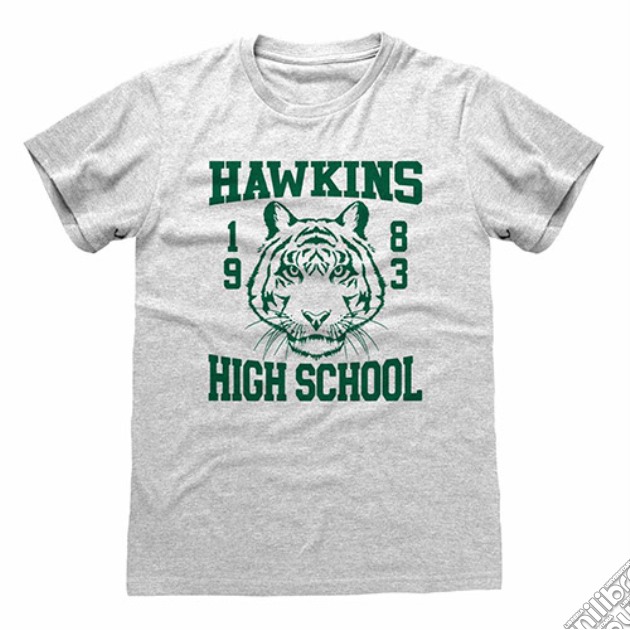 T-Shirt Stranger Things Hawkins High School M videogame di TSH