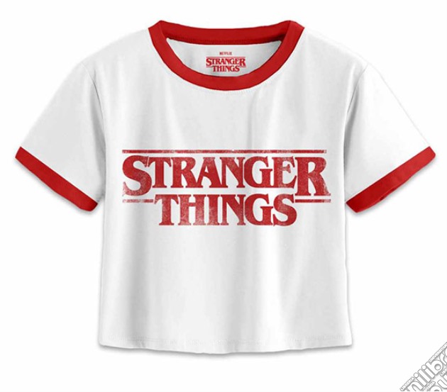T-Shirt Stranger Things Logo Corta Donna M videogame di TSH