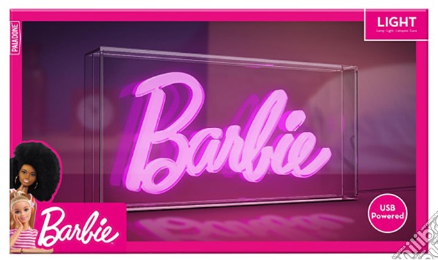 Paladone* Lampada Neon Barbie Logo videogame di GLAM