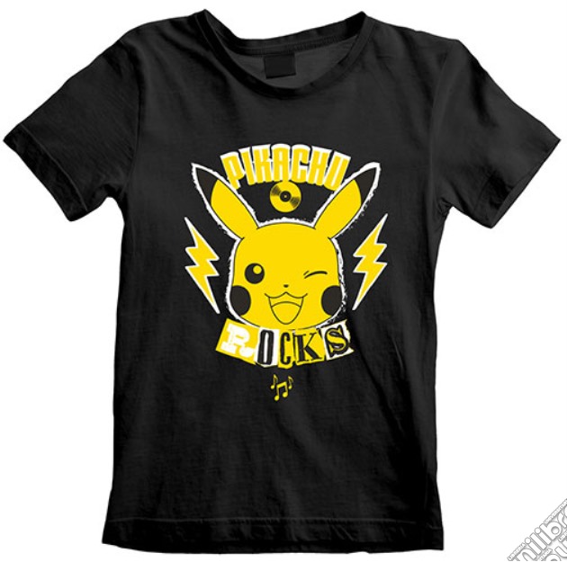 T-Shirt Kids Pikachu Rocks 3-4 Anni videogame di TSH