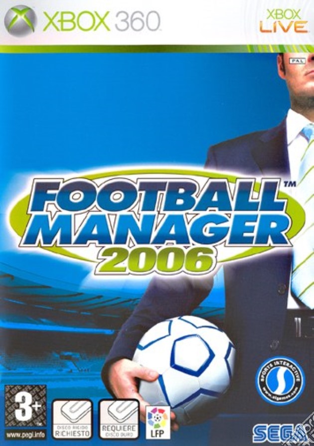Football Manager 2006 videogame di X360