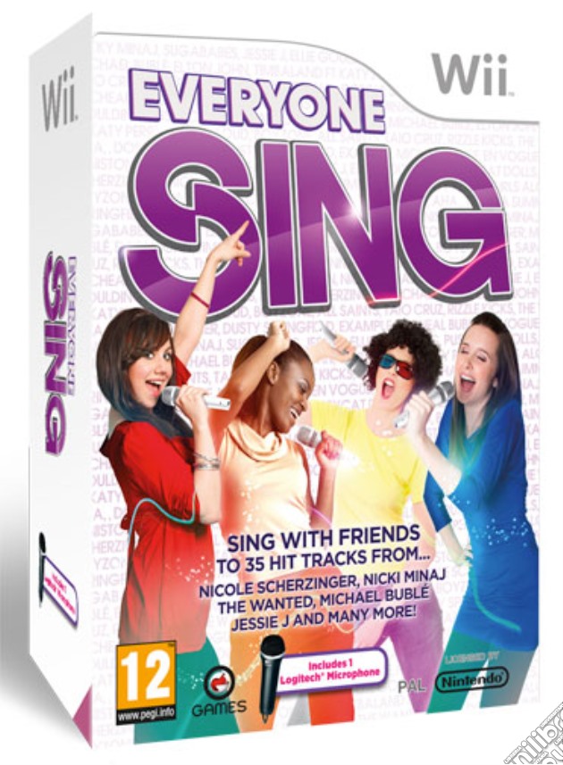 Everyone Sing + 1 microfono videogame di WII