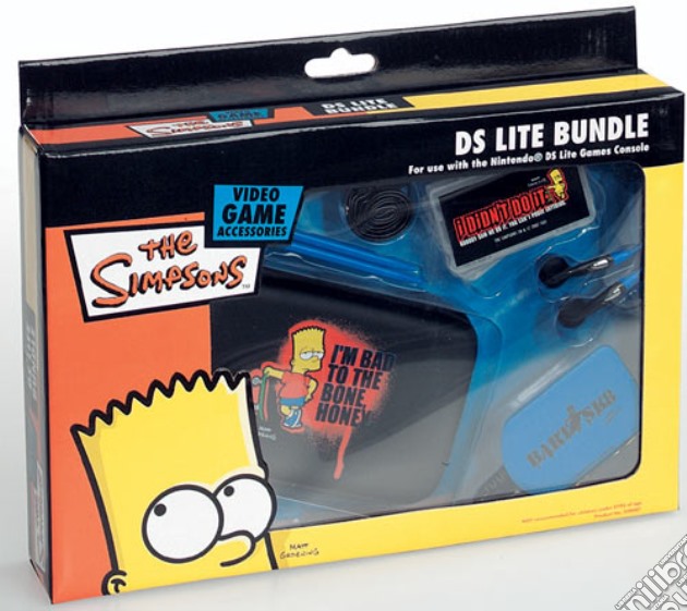 NDS Lite Bundle The Simpsons Bart videogame di ACC