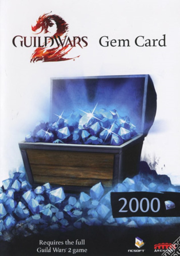 Guild Wars 2 Gem Card 2000 videogame di PC