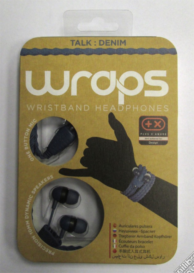 BB Auricolare Wraps Wristband Denim Blu videogame di ACOG