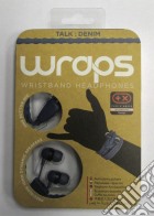 BB Auricolare Wraps Wristband Denim Blu game acc
