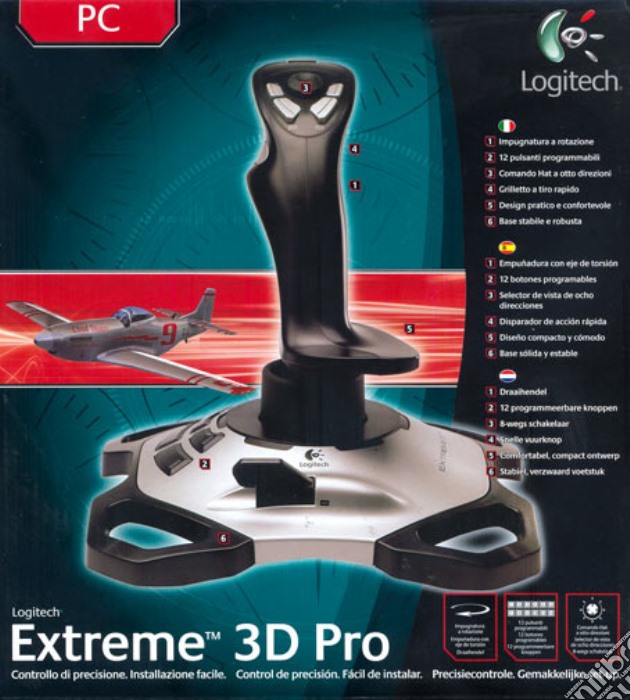 LOGITECH PC Joystick Extreme 3D Pro videogame di PC