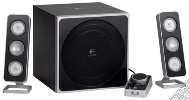 LOGITECH PC Speakers Z-4e Black 2.1 40W videogame di PC