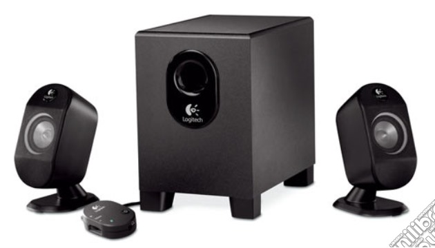 LOGITECH PC Speakers X-210 2.1 25W videogame di PC