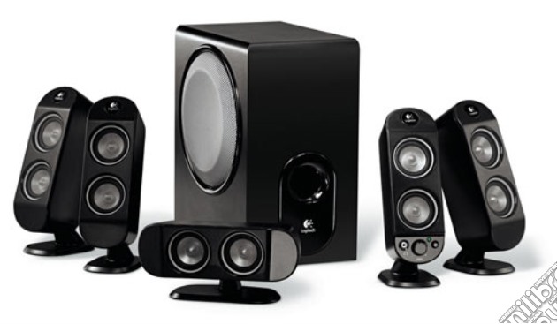 LOGITECH PC Speakers X-530 5.1 70W videogame di PC