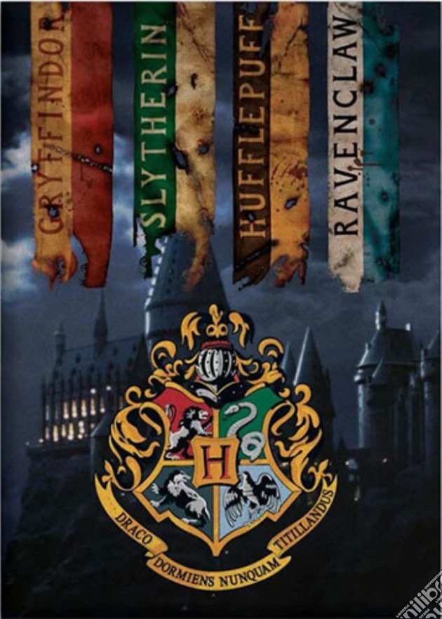 Coperta in Pile Harry Potter Hogwarts Nera, Accessori, APOR