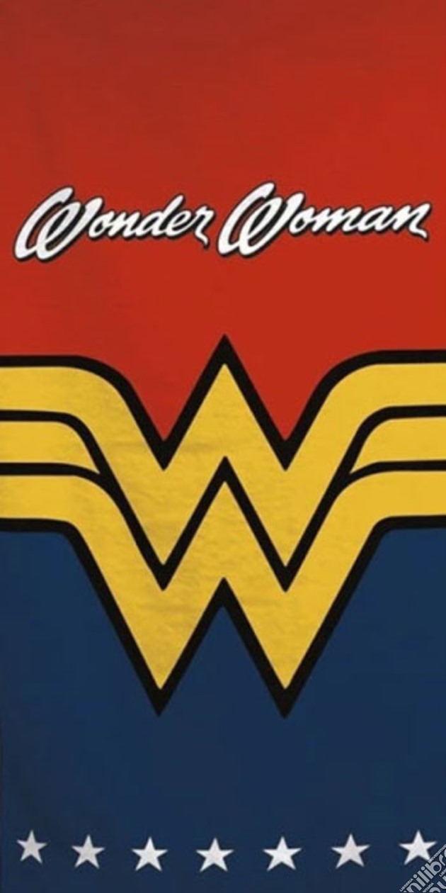 Telo Mare Cotone Wonder Woman Logo 70x140cm videogame di APOR