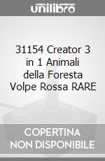 31154 Creator 3 in 1 Animali della Foresta Volpe Rossa RARE game acc