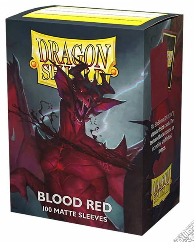DRAGON SHIELD Bustine Standard Matte Blood Red 100pz videogame di CABP