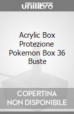 Acrylic Box Protezione Pokemon Box 36 Buste game acc