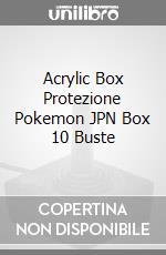 Acrylic Box Protezione Pokemon JPN Box 10 Buste game acc