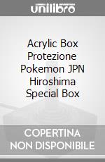 Acrylic Box Protezione Pokemon JPN Hiroshima Special Box game acc
