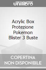 Acrylic Box Protezione Pokemon Blister 3 Buste game acc