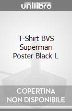 T-Shirt BVS Superman Poster Black L videogame di TSH