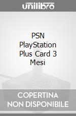 PSN PlayStation Plus Card 3 Mesi videogame di PS3