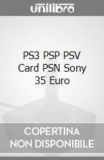 PS3 PSP PSV Card PSN Sony 35 Euro videogame di PS3