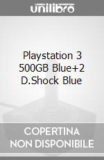Playstation 3 500GB Blue+2 D.Shock Blue videogame di PS3