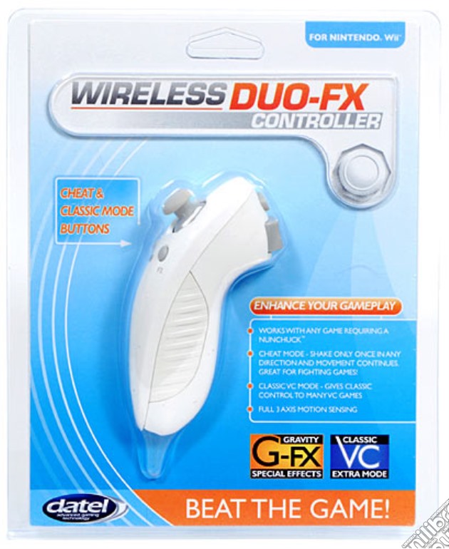 WII Duo FX Nunchuck Wireless - DATEL videogame di WII