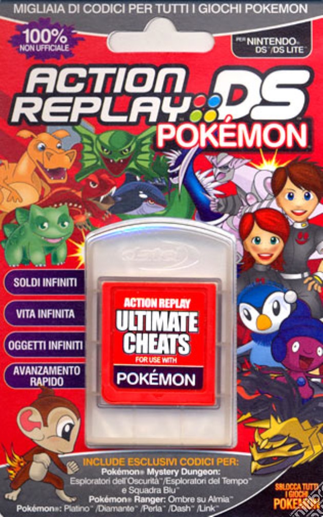 NDS Action Replay Pokemon Platinum DATEL videogame di NDS