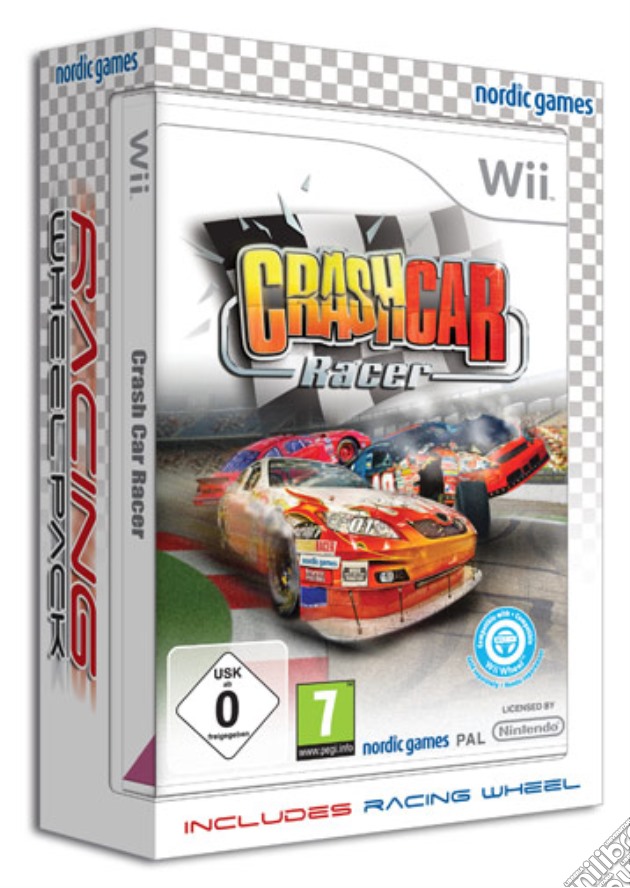 Crash Car + volante videogame di WII