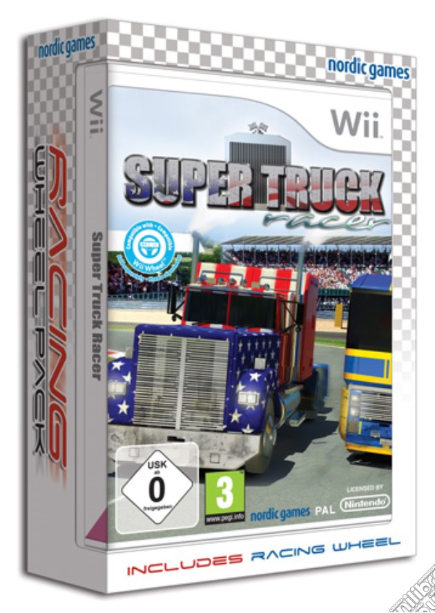 Super Truck Racer + Volante videogame di WII