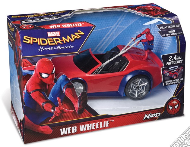RC Nikko Web Wheelie Spiderman videogame di RAD